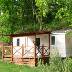 Vue d'extérieur d'un mobil'homes pour 5 personnes