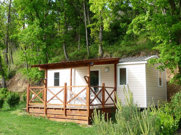 Vue d'extérieur d'un mobil'homes pour 5 personnes