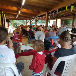 Soirée loto au camping en famille