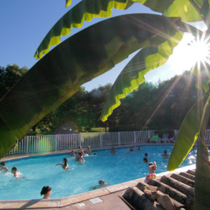 Piscine de plein air et chauffée