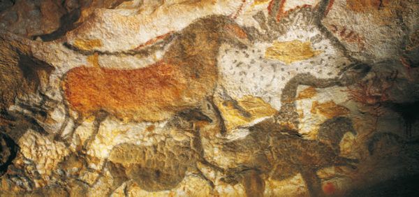 Photo des œuvres de la grotte de Lascaux en Dordogne