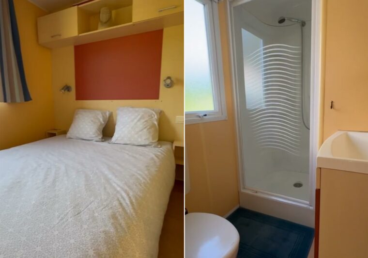 mobilhome-2pers-Chambre-double-La-Lenotte